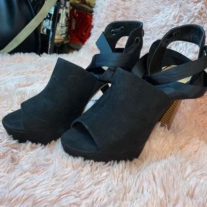 JustFab black heels (size 8)